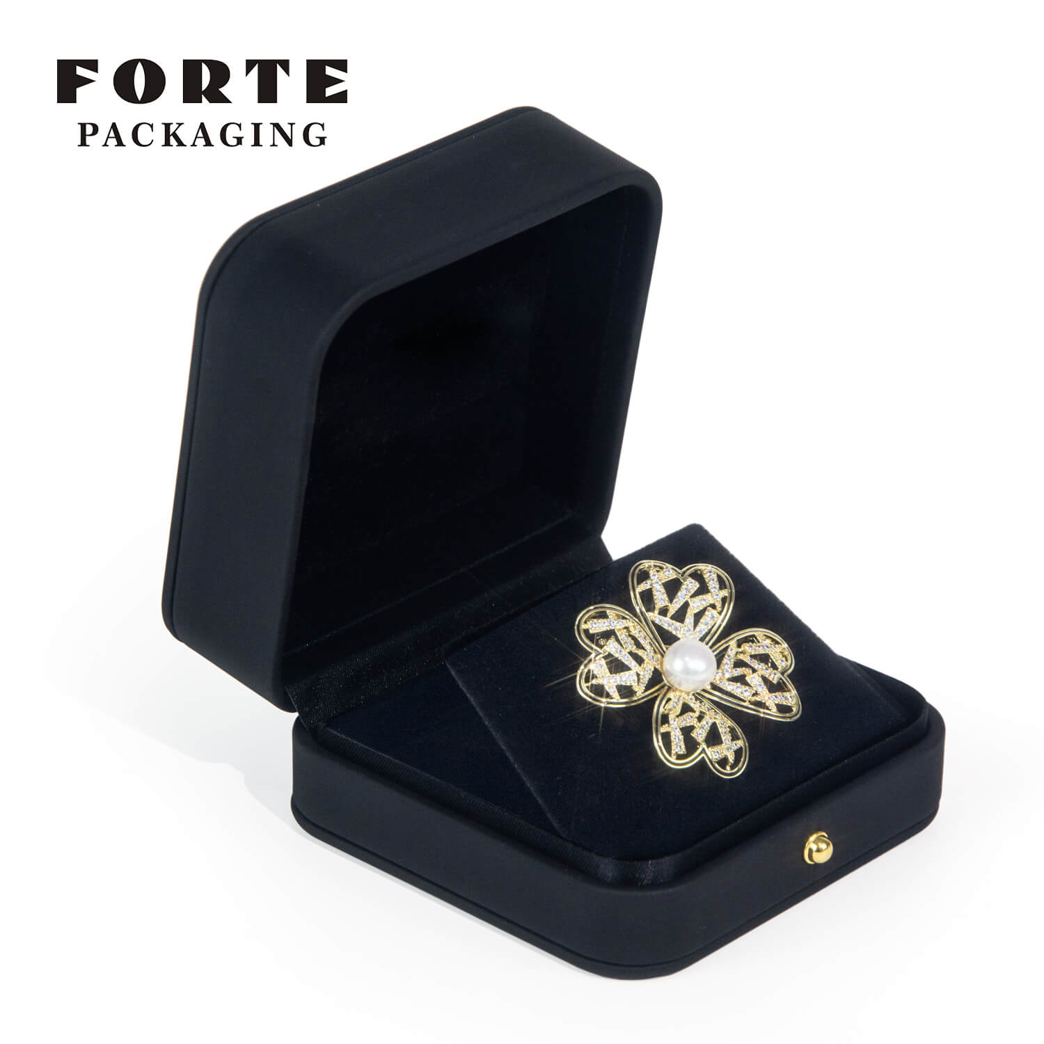 FORTE luxury custom Brooch jewelry ring bracelet pendant packaging box with logo