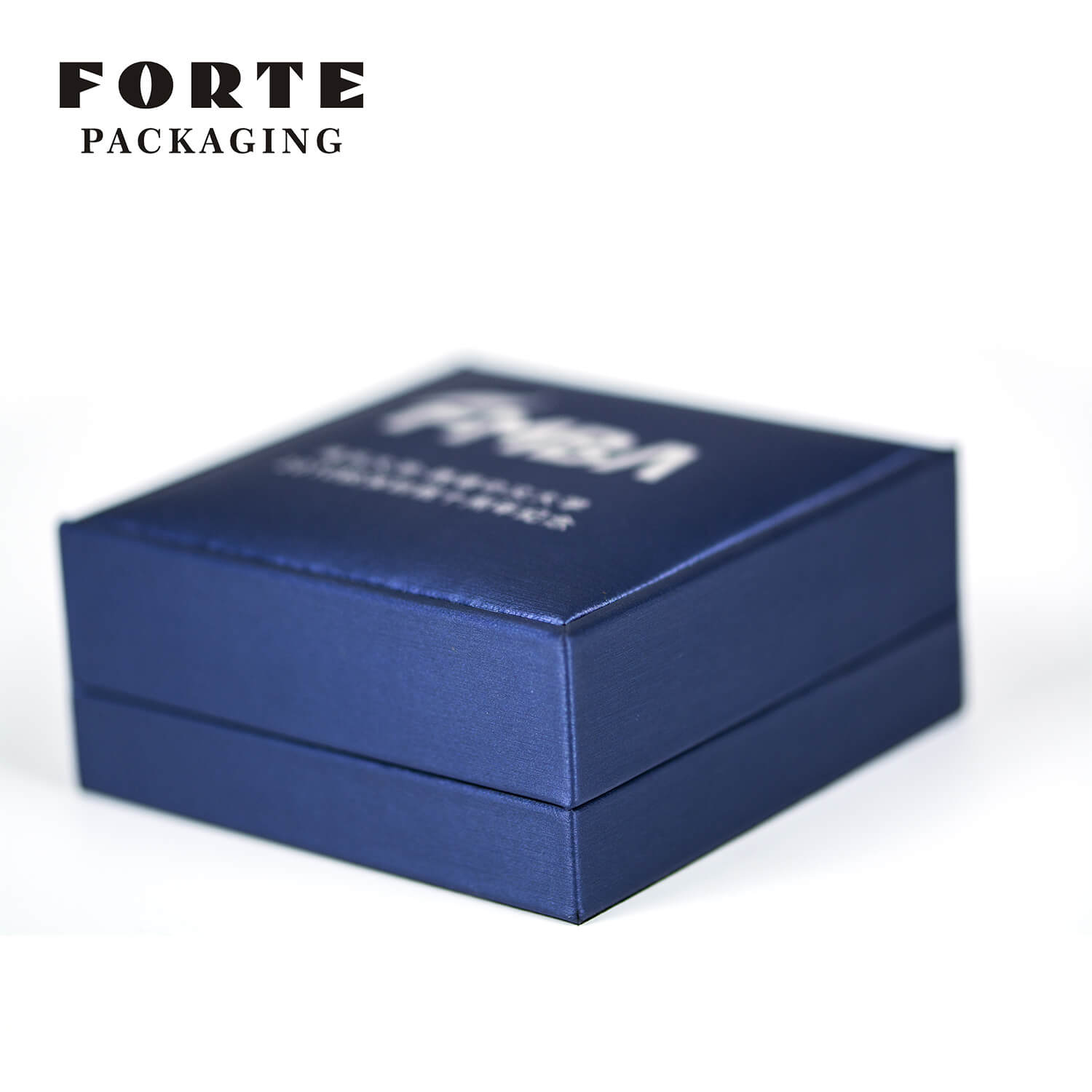 FORTE hot stamping sliver wholesale PU leather special customize badge organizer blue commemorative coin boxes